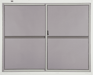Product image of horizontal side-slider window panel.